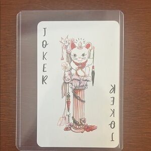 JOKER Christian Louboutin High Heel Art Card with Black and Red Accents